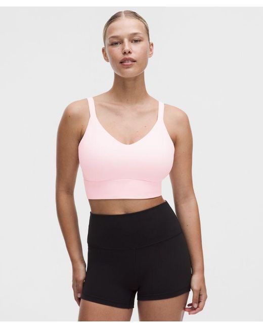 lululemon athletica Red Focuser Scoop-Neck Bra