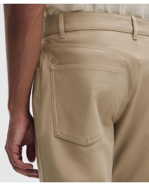 lululemon athletica Natural – Easyfive Classic-Straight Trousers 34L – Color Khaki – Size 12 for men