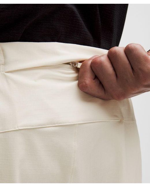 lululemon athletica White Mile Maker Ripstop Lined Short 4" for men