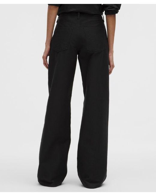 lululemon athletica Black Easyfive Low-Rise Classic Wide-Leg Pant