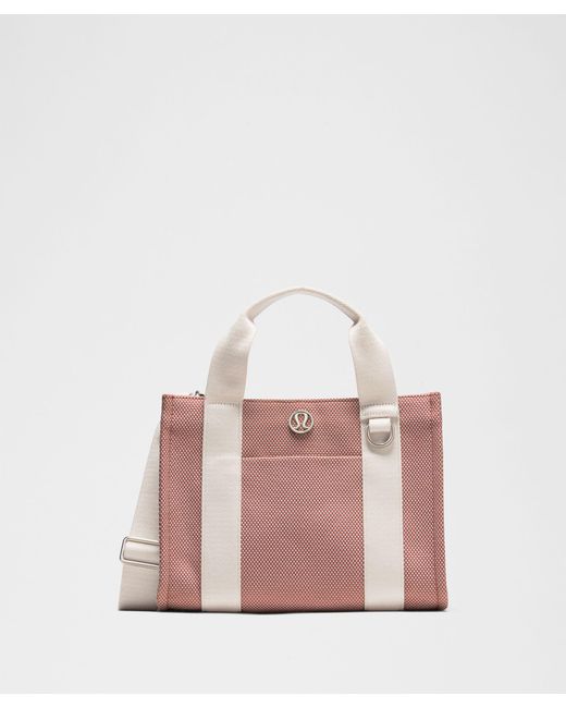 lululemon athletica Pink Two-Tone Canvas Mini Tote Bag 4.5L