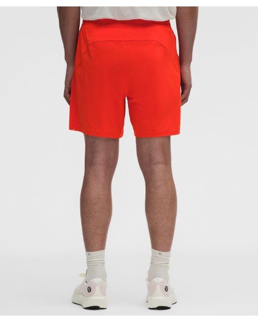lululemon athletica Red – Pace Breaker Lined Shorts – 7" – – Size Large for men
