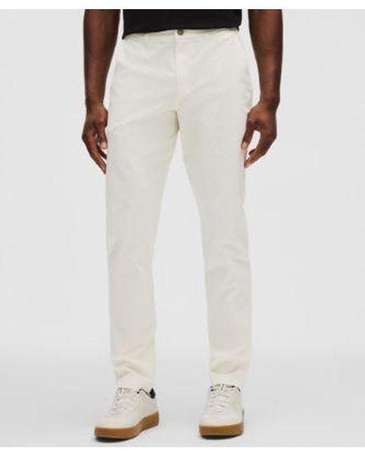 lululemon athletica White Abc Slim-Fit Trouser 34L for men