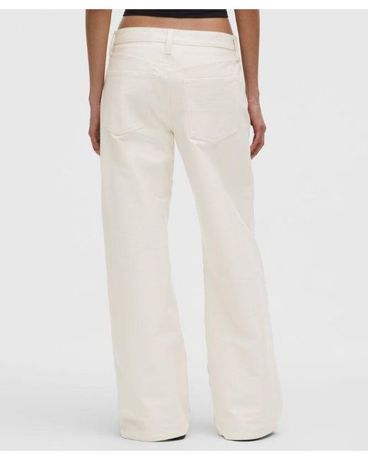 lululemon athletica White – Easyfive Low-Rise Classic Wide-Leg Pants Regular – – Size 28
