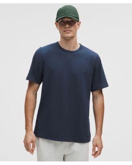 lululemon athletica Blue Organic Cotton Classic-Fit T-Shirt for men
