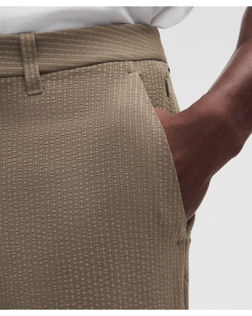 lululemon athletica White – Abc Slim-Fit Trousers 32L Textured – – Size 6 for men