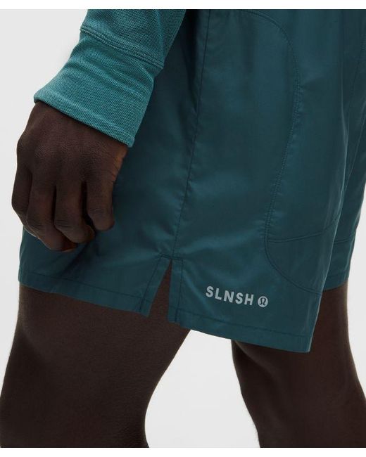 lululemon athletica Blue – Lightweight Glyde Lined Shorts Slnsh Collection – 6" – – Size Large for men