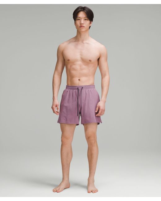 lululemon athletica Purple Pool Shorts 5" Linerless for men