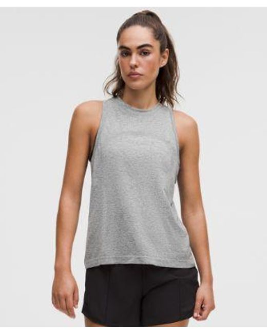 lululemon athletica Gray Swiftly Relaxed Tank Top Hip Length