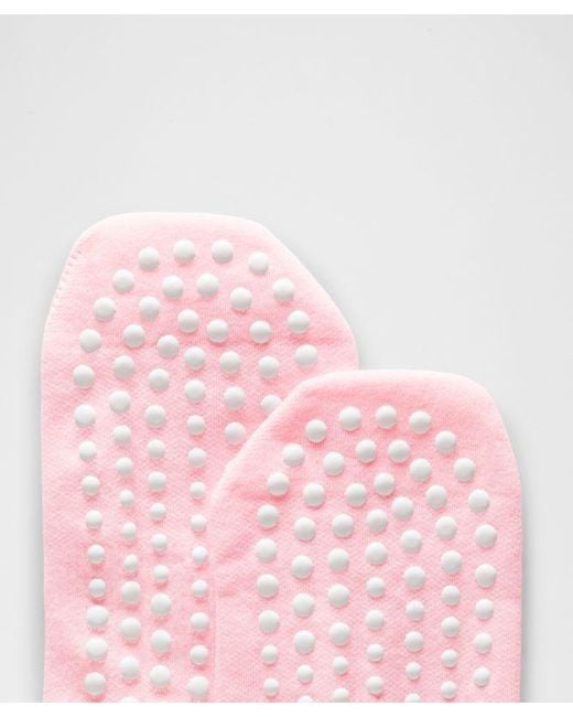 lululemon athletica Pink Find Your Balance Grip Crew Socks