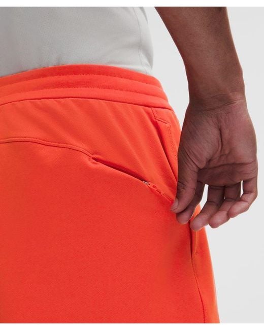 lululemon athletica Red Warm-Up Unlined Gym Short 7" for men
