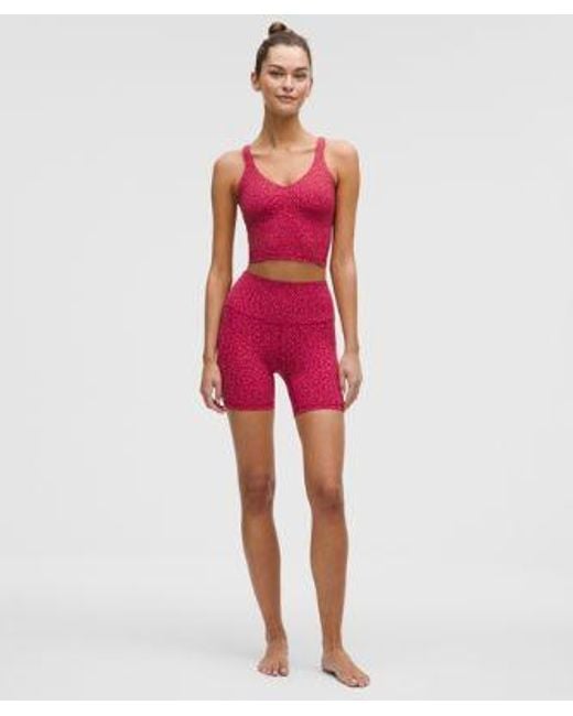 lululemon athletica Red Align Tank Top