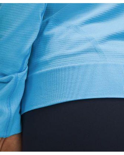lululemon athletica Blue Swiftly Relaxed Long-sleeve Shirt
