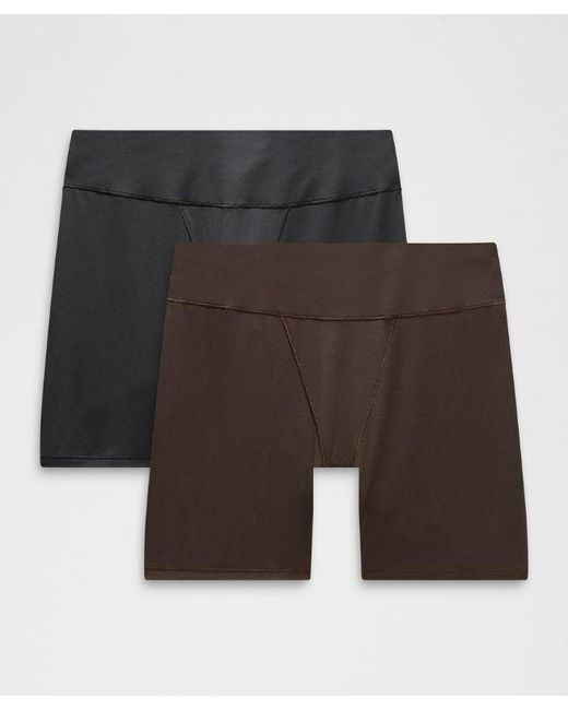 lululemon athletica Black – Underease Super-High-Rise Shortie Underwear 2 Pack – – Size Large