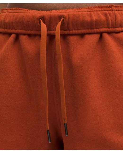 lululemon athletica Red Scuba Mid-Rise Oversized Short 7"
