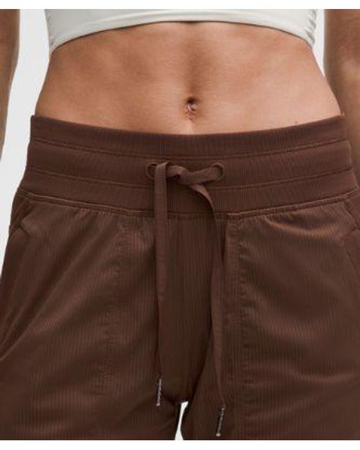 lululemon athletica Brown – Dance Studio Mid-Rise Pants Short – – Size 4