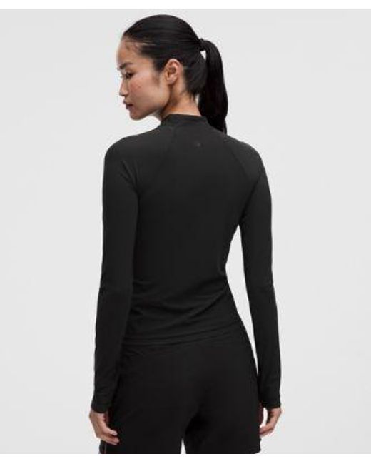lululemon athletica Black – Uv-Protective Mockneck Long-Sleeve Shirt – – Size Large