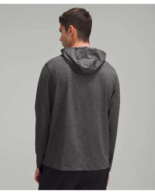 lululemon athletica Gray Soft Jersey Pullover Hoodie for men