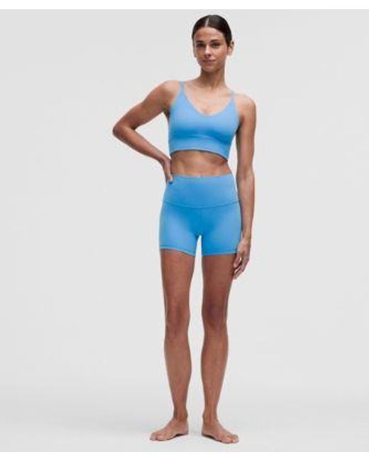 lululemon athletica Blue Align High-Rise Short 4"