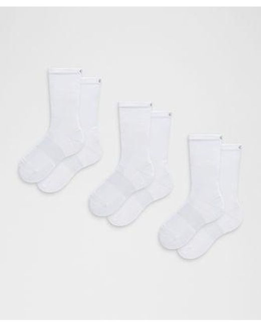 lululemon athletica White Power Stride Crew Socks