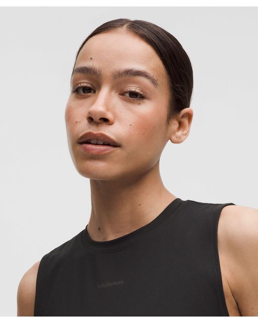 lululemon athletica Black Pace Crush Cross-Back Graphic Tank Top