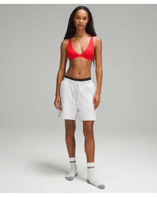 lululemon athletica Red Wundermost Ultra-soft Nulu Triangle Bralette A-d Cups