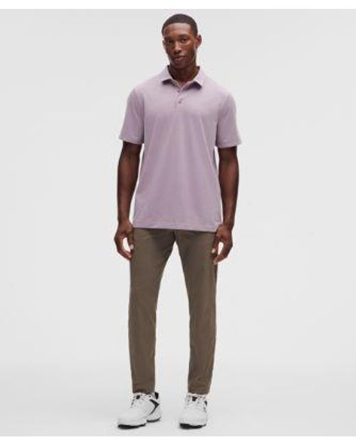 lululemon athletica Purple Evolution Short-Sleeve Polo Shirt for men