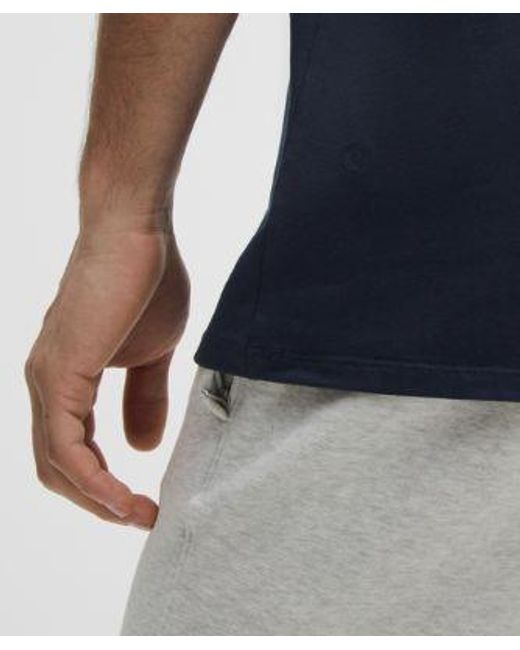lululemon athletica Blue Organic Cotton Classic-Fit T-Shirt for men