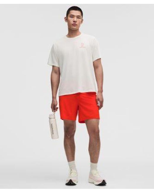 lululemon athletica Red – Pace Breaker Lined Shorts – 7" – – Size Large for men