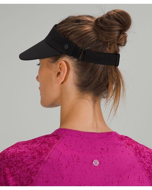 lululemon athletica Black Fast Paced Wide Band Running Visor