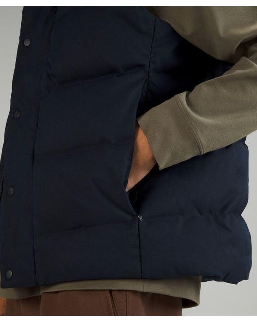 lululemon athletica Wunder Puff Vest Tech Canvas - Color Blue - Size L