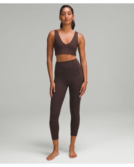 lululemon athletica Brown Align V-Neck Bra Light Support, A/B Cup