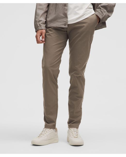 lululemon athletica Natural Abc Slim-Fit Trousers 34L Smooth Twill for men