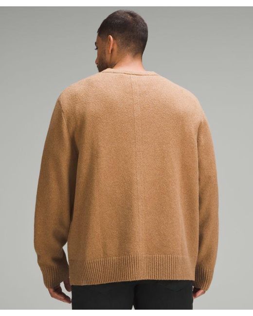 lululemon athletica Brown Relaxed-Fit Knit Sweater for men