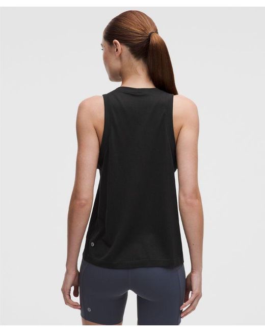 lululemon athletica Black – Super Swiftly Relaxed-Fit Tank Top – – Size Large