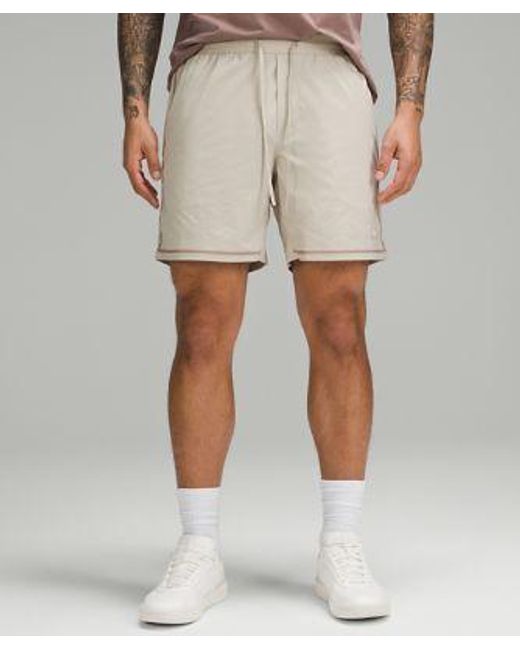 lululemon athletica Natural Hybrid Pool Shorts 7" Linerless for men