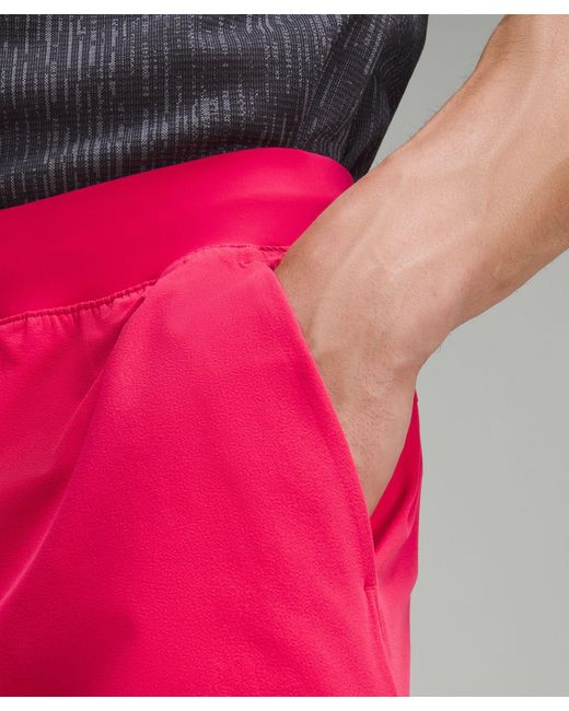 lululemon athletica Pink Zeroed In Linerless Shorts 7" for men