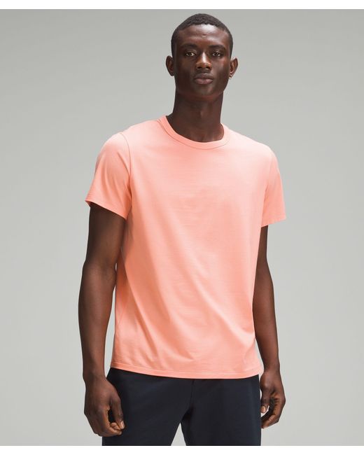 lululemon athletica Pink Fundamental T-shirt - Color Orange/pastel - Size S for men