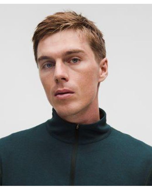 lululemon athletica Blue – Soft Jersey Half Zip Long-Sleeve Top – – for men