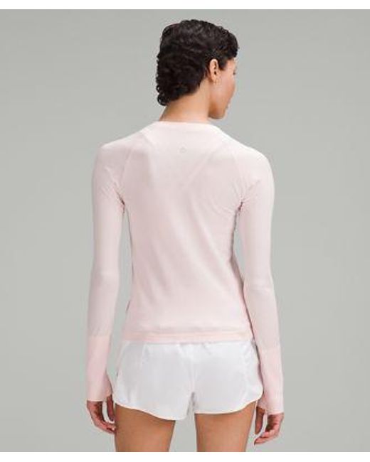 lululemon athletica White Swiftly Tech Long-sleeve Shirt 2.0 Race Length