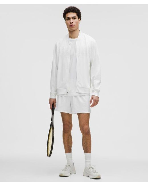 lululemon athletica White – Mesh-Panelled Tennis Shorts – 5" – – Size Large for men