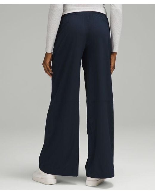 lululemon athletica Swift Mid-rise Wide-leg Pants Full Length - Color Blue - Size 0