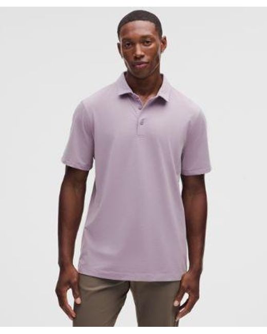 lululemon athletica Purple Evolution Short-Sleeve Polo Shirt for men