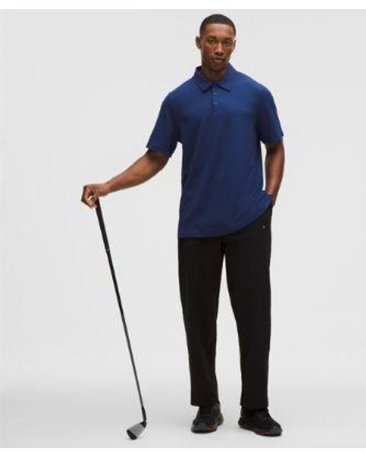 lululemon athletica Blue – Showzero Classic-Fit Polo Shirt – – Size Medium for men