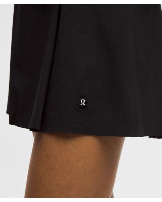 lululemon athletica Black A-Line Side-Pleat Tennis Skirt