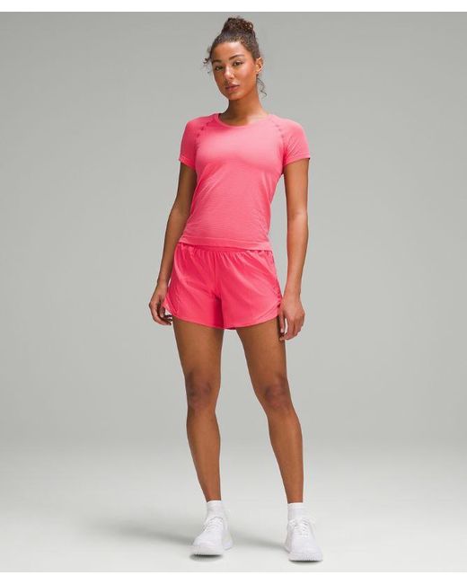 lululemon athletica Red Swiftly Tech Short-sleeve Shirt 2.0 Race Length