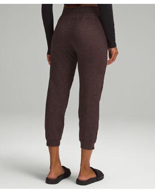 lululemon athletica Brown Soft Jersey Classic-fit Mid-rise Joggers