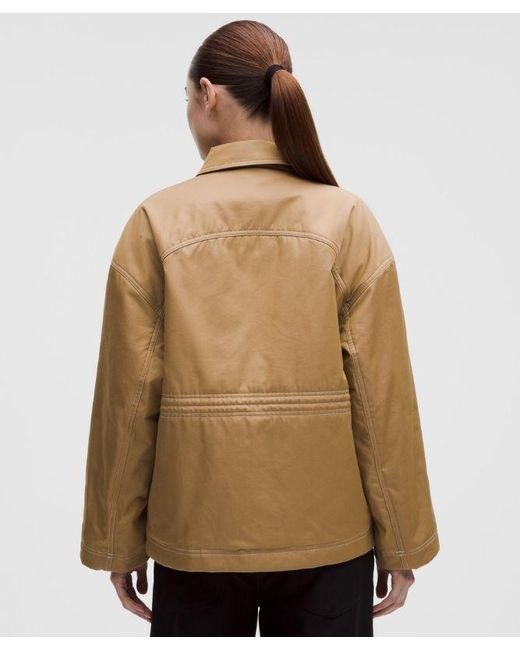 lululemon athletica Natural Cotton Twill Insulated Jacket