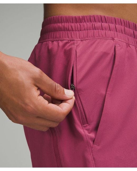 lululemon athletica Pink Pace Breaker Linerless Shorts 5" for men