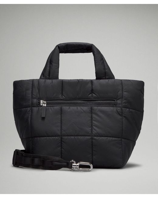 lululemon athletica Black Quilted Grid Crossbody Bag 5L